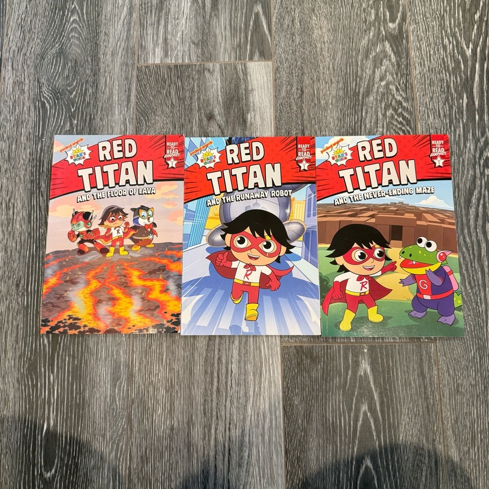 Red Titan Adventure Comic Book Set